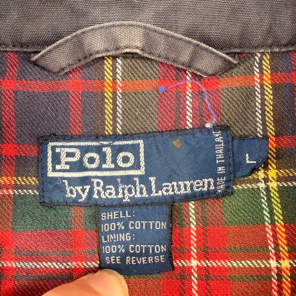 Vintage Polo Ralph Lauren Harrington Jacket Zip Bomber Detroit Men's Large Swing - Picture 8 of 14